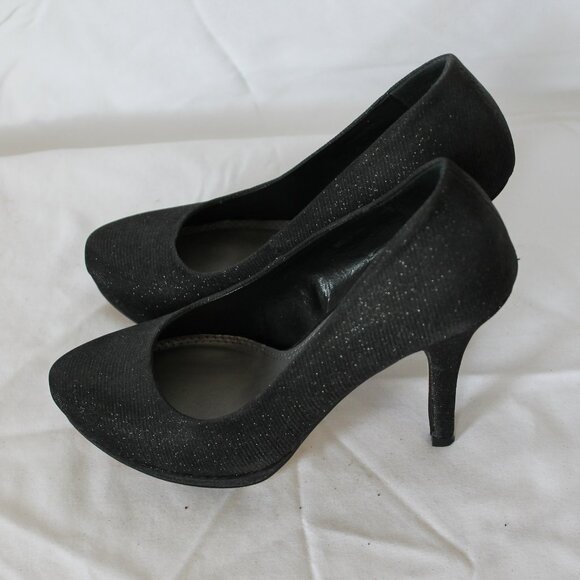 le chateau 6.5 US Black with silver sparkle - Picture 3 of 5